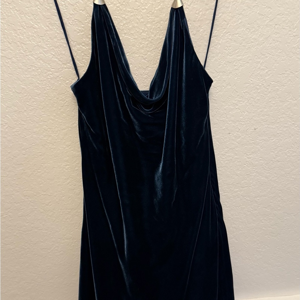 Elegant Black Velvet Dress